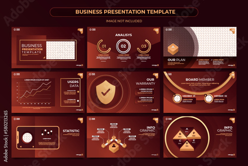 Vector powerpoint presentation slides templates
