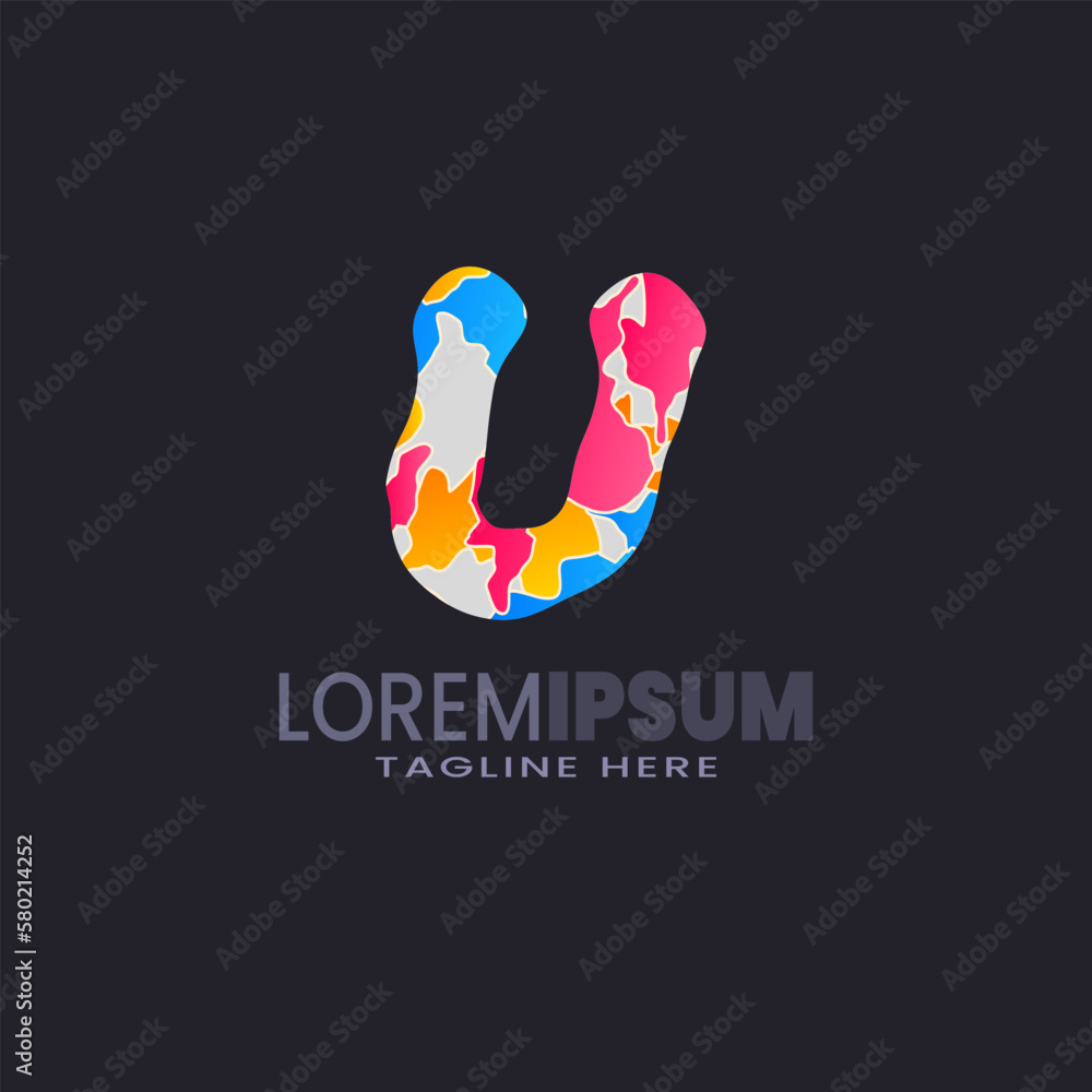 Letter U vector logo symbol. Alphabet logo template ready for use, Modern initial logo Letter U vector logo symbol. Alphabet logo template ready for use, Modern initial logo