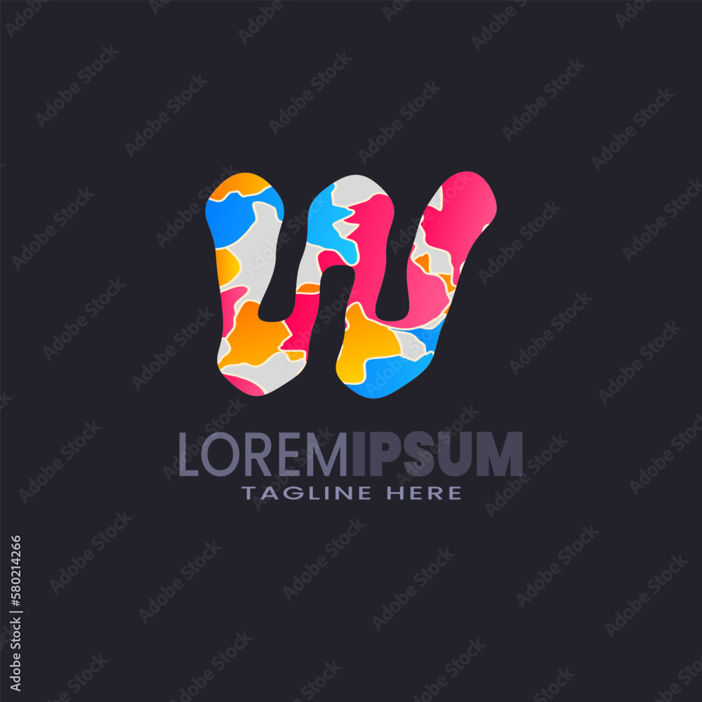 Letter W vector logo symbol. Alphabet logo template ready for use, Modern initial logo Letter W vector logo symbol. Alphabet logo template ready for use, Modern initial logo