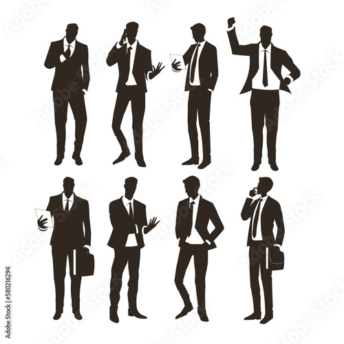 business people silhouettes