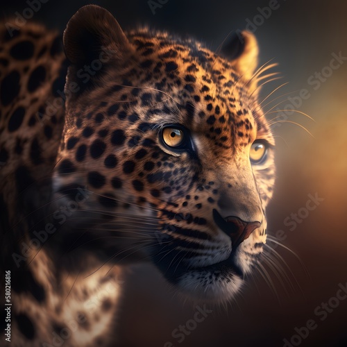 leopard created using AI Generative Technology