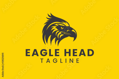 Eagle Head Minimalist Modern Logo Design, Eagle Logo, Minimal Eagle Logo, eagel head logo photo