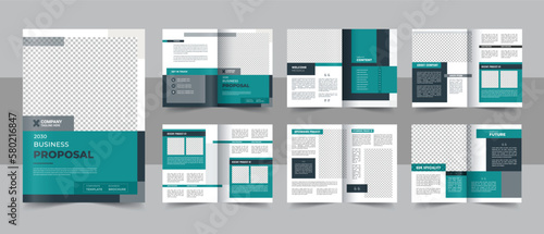 Architecture and interior portfolio layout design, a4 standard size print ready brochure template design vector.
