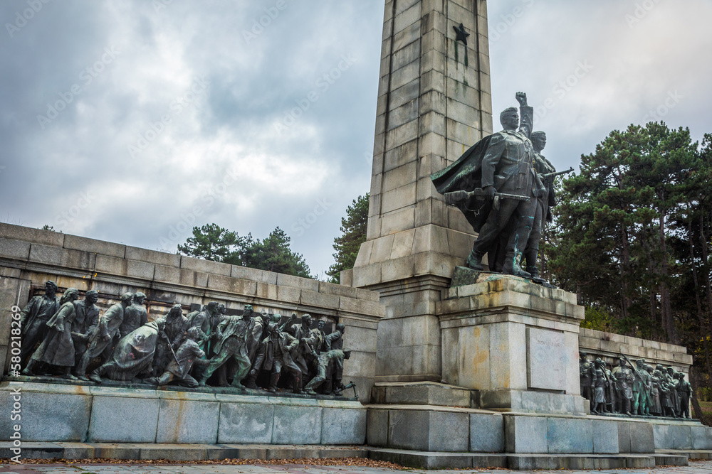 Soviet army monument for WWII in Sofia, Bulgaria, Eastern Europe