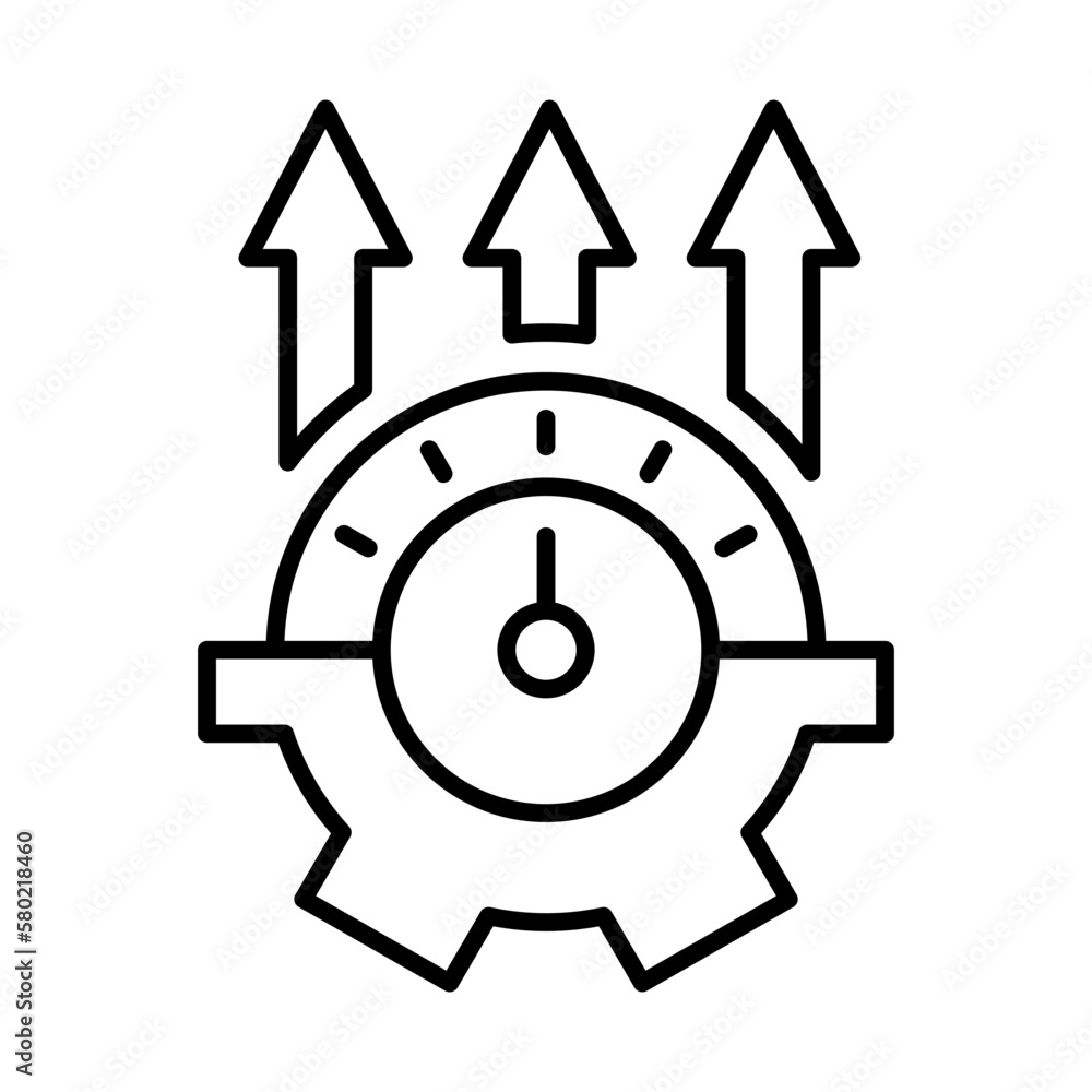 Business icon logo with time management icon. The time management icon is depicted with a clock and an up arrow which means planning time so that you can do the best activities with the time you have Business icon logo with time management icon. The time management icon is depicted with a clock and an up arrow which means planning time so that you can do the best activities with the time you have