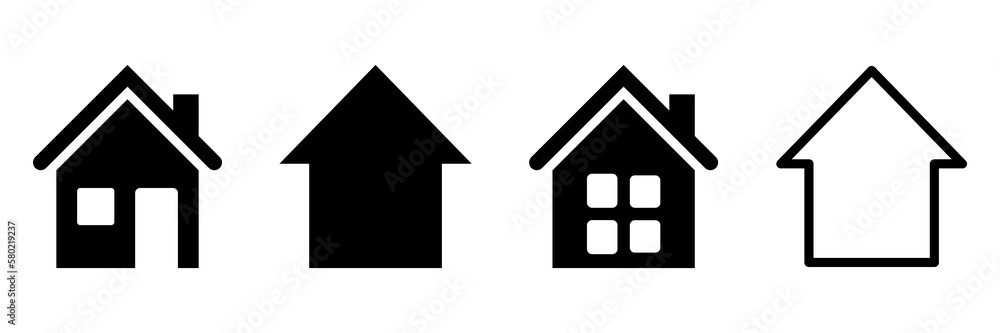 Home flat icons collections Home flat icons collections