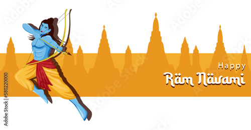 Vector of Indian festival, Shree Ram Navami