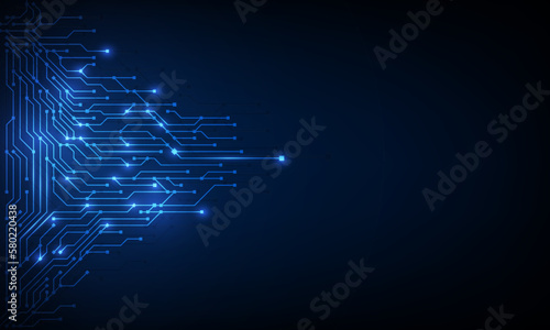abstract circuit networking blockchain concept background.