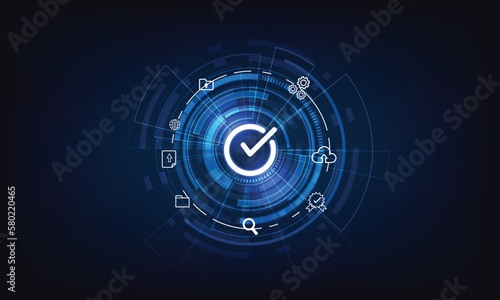 Quality assurance, Guarantee, Standards, ISO certification and standardization concept, satisfaction, service experience, show the standards of products and services.