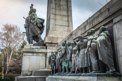 Obraz na płótnie Soviet army monument for WWII in Sofia, Bulgaria, Eastern Europe w salonie