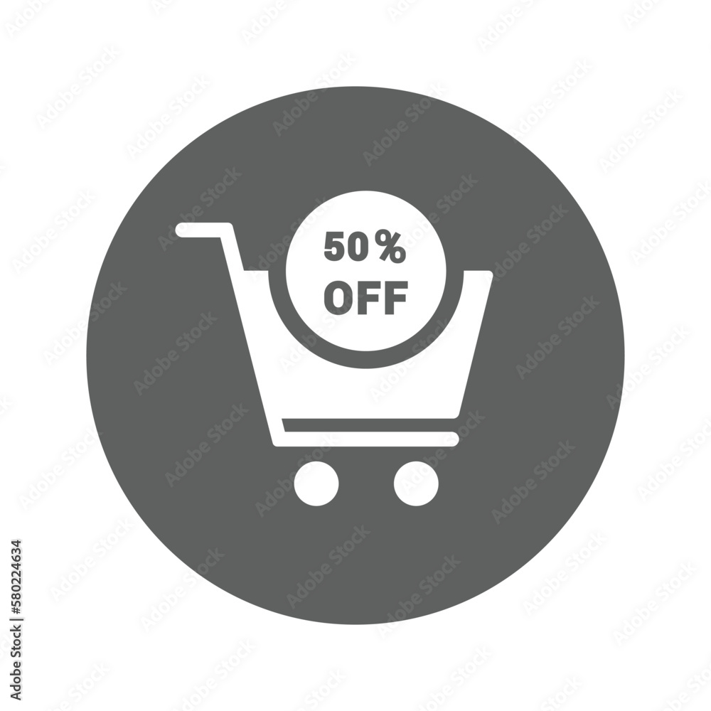 Shopping Discount icon. Simple vector graphics. Shopping Discount icon. Simple vector graphics.