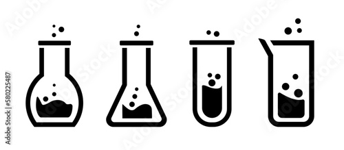  lab icons set