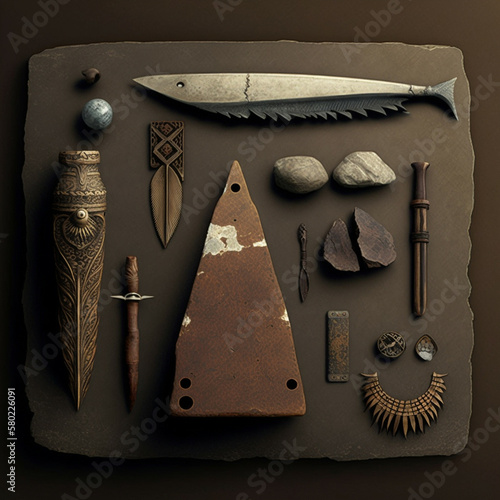 Impresionante imagen de la prehistoria para utilizar como fondo de escritorio, lienzo, puzle, en tus estudios...