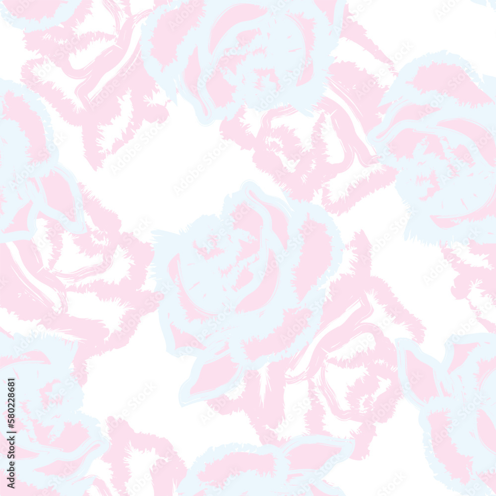 Abstract Rose Floral Seamless Pattern Design Abstract Rose Floral Seamless Pattern Design