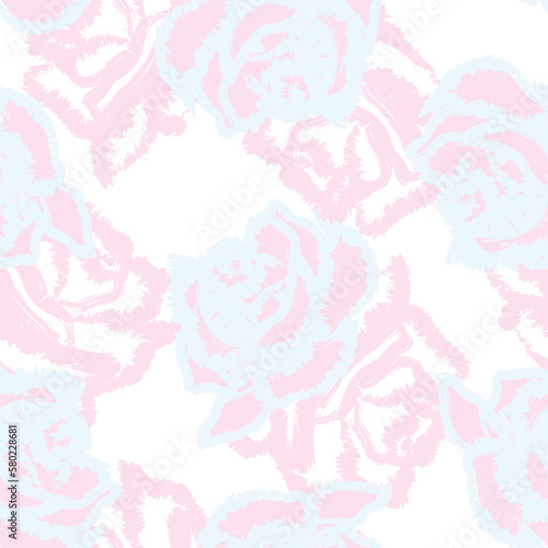 Abstract Rose Floral Seamless Pattern Design © Siu-Hong Mok