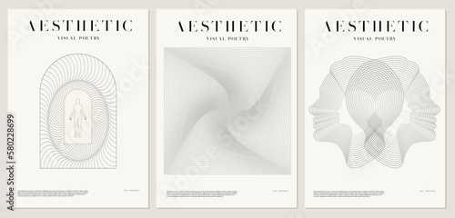 Vector minimalistic placard with illustration. Creative abstract artwork . Template for card, poster, banner, print for t-shirt, pin, badge, patch.