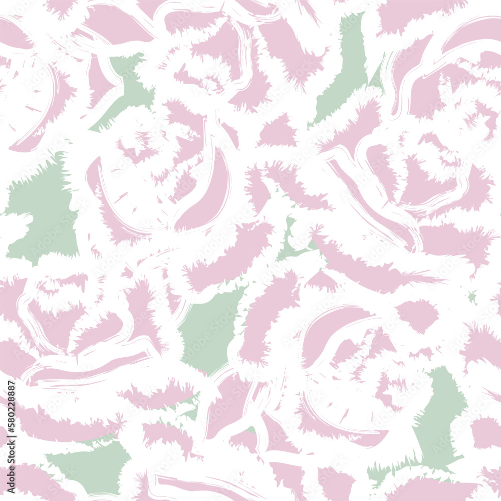 Abstract Rose Floral Seamless Pattern Design