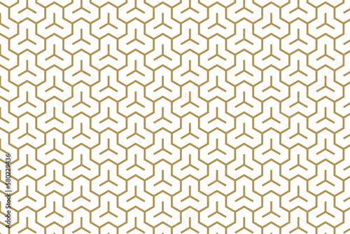 毘沙門亀甲のシームレスな透過パターン。和柄のイラスト。