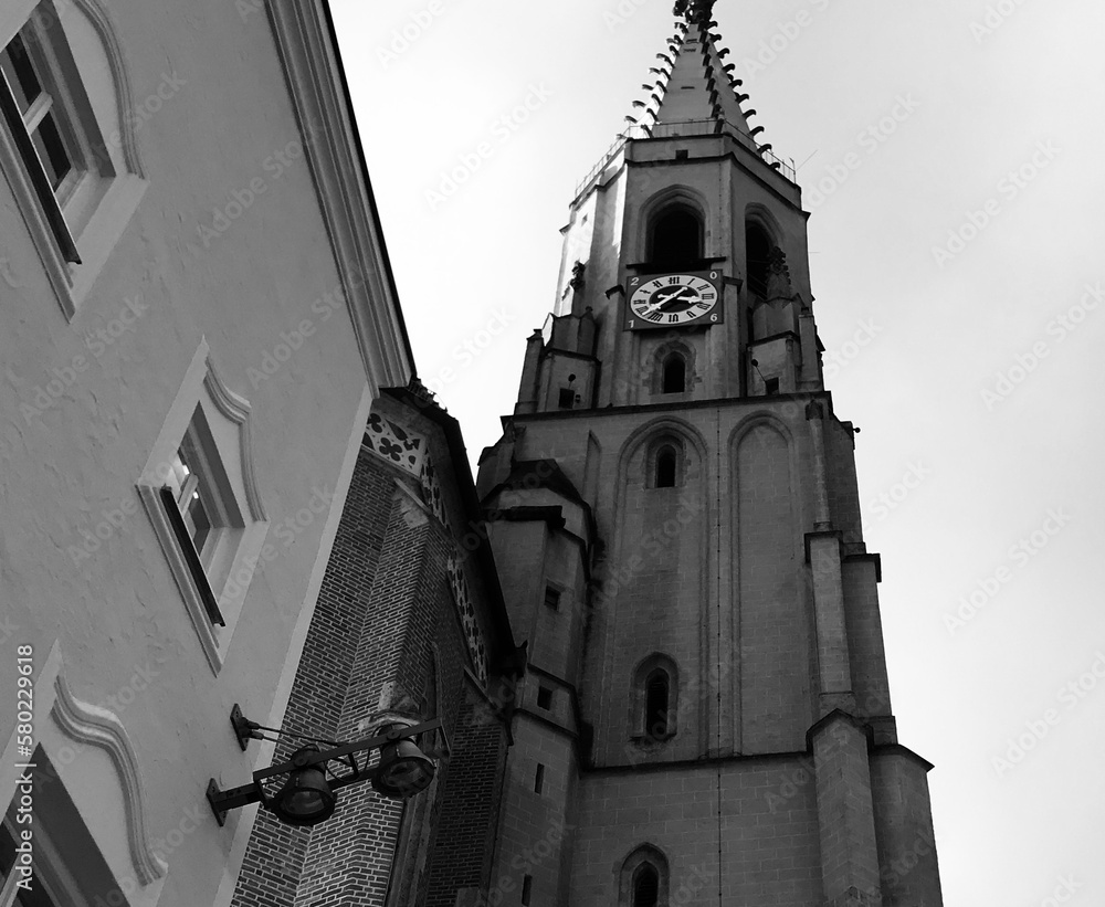 church in a town in Germany Europe 