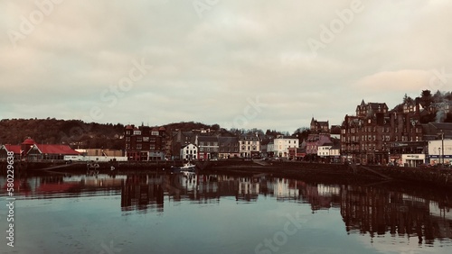 reflection of Oban Scotland 