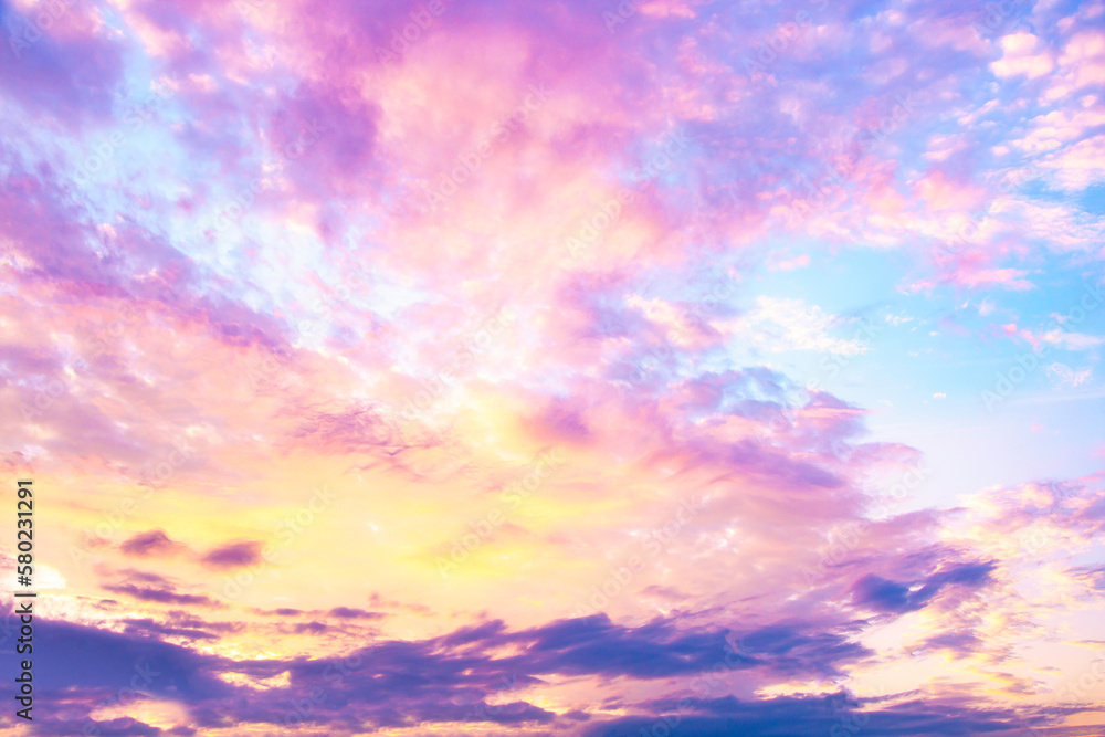 Obraz premium 幻想的な夕焼け｜マジックアワー