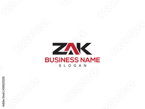 ZAK Graphics Design, Innovative ZA zak Logo Letter Design For You photo