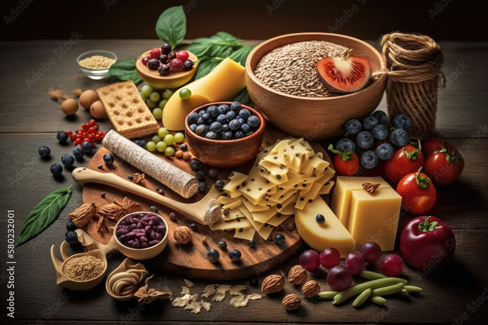 Foods rich in fiber include fruit, vegetables, whole wheat bread, pasta, nuts, legumes, grains