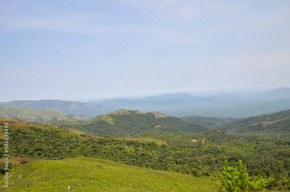 Mullayangiri range of mountains in Chikmagalur, India
