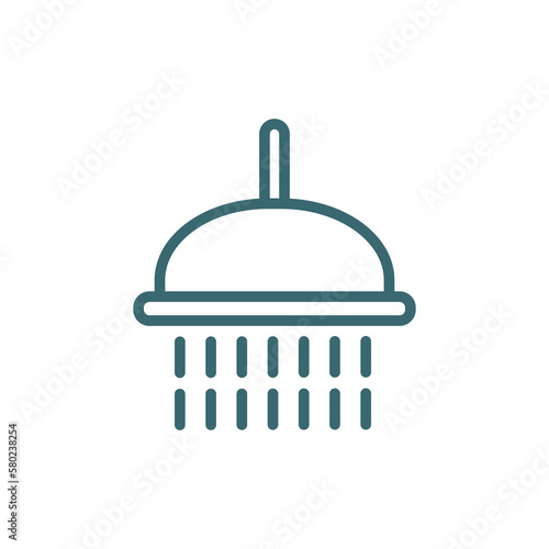 ghusl icon. Thin line ghusl icon from islamic and ramadan collection. Outline vector isolated on white background. Editable ghuslsymbol can be used web and mobile