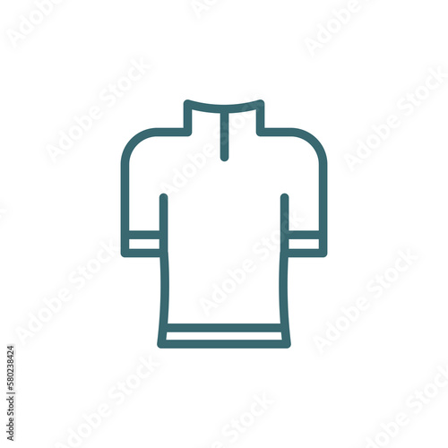 kurta icon. Thin line kurta icon from islamic and ramadan collection. Outline vector isolated on white background. Editable kurtasymbol can be used web and mobile