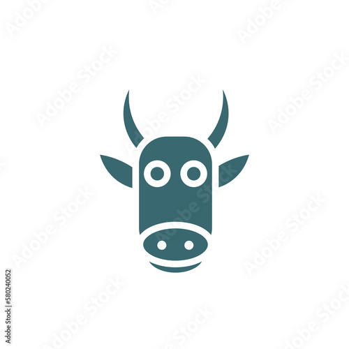 cow icon. Filled cow icon from islamic and ramadan collection. Glyph vector isolated on white background. Editable cowsymbol can be used web and mobile photo