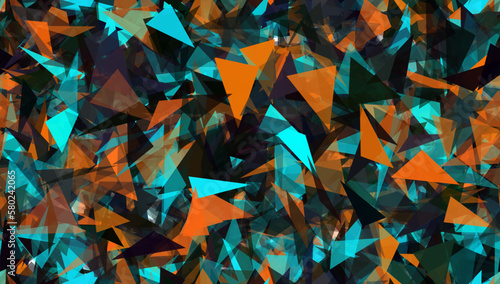 Background pattern abstract design texture. Theme is about graphic, geometry, triangles, sci-fi, backdrop, creative, polygon, transparency, futuristic, colorful, abstract, digital, shapes