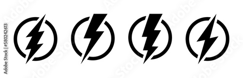 Lightening bolt icons