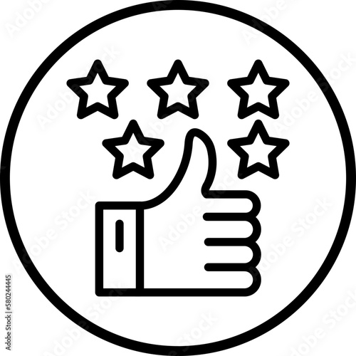 Vector Design Positive Review Icon Style