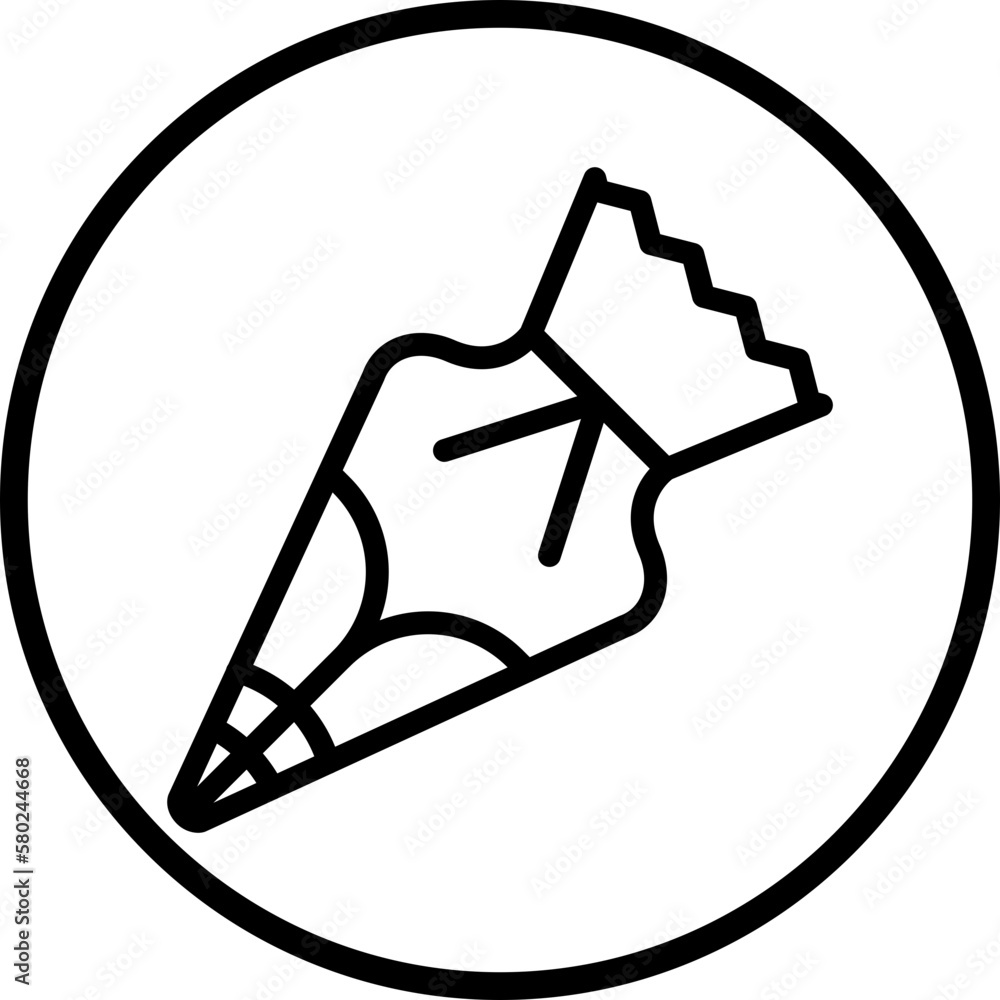 Vector Design Pastry Bag Icon Style Vector Design Pastry Bag Icon Style