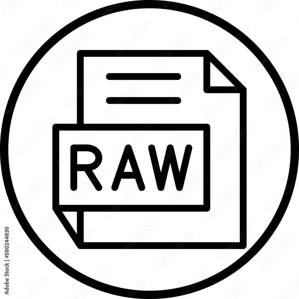 Vector Design RAW Icon Style Vector Design RAW Icon Style