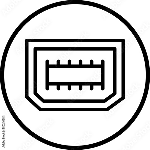 Vector Design Hdmi Port Icon Style