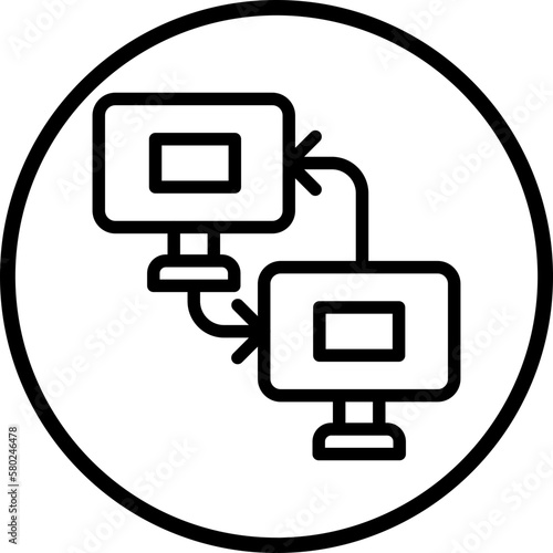 Vector Design Data Transfer Icon Style