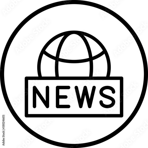 Vector Design Global News Icon Style