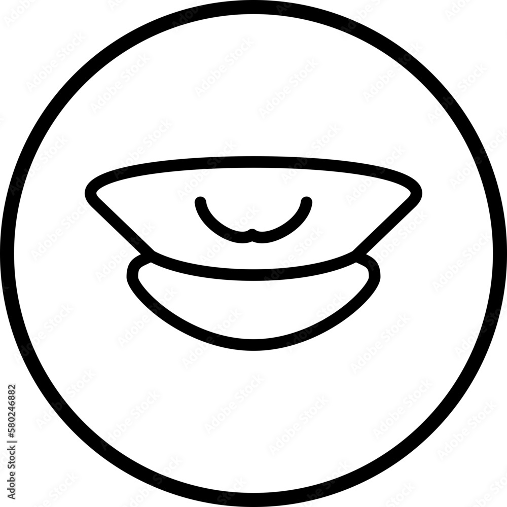 Vector Design Pilot Hat Icon Style Vector Design Pilot Hat Icon Style