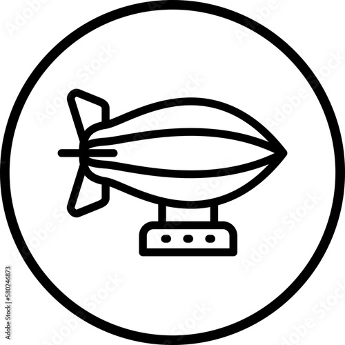 Vector Design Zeppelin Icon Style