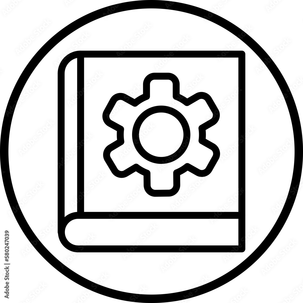 Vector Design Management Learning Icon Style