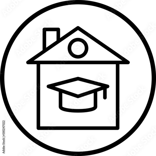 Vector Design Homeschooling Icon Style