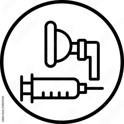 Vector Design Anesthesia Icon Style