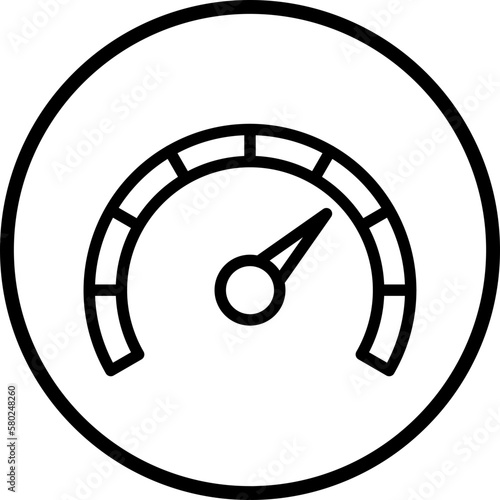 Vector Design Tachometer Icon Style