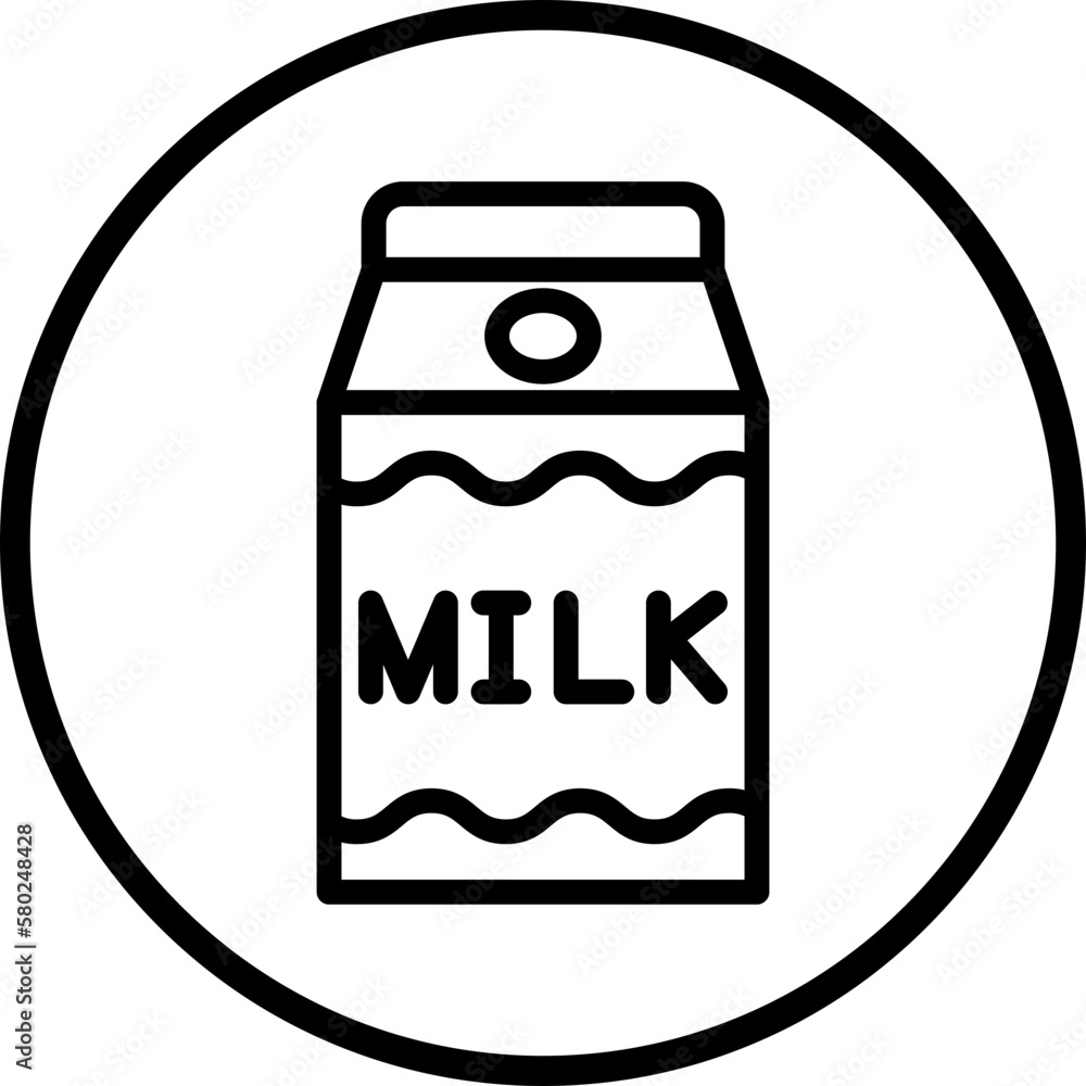 vector milk carton icon style vector milk carton icon style