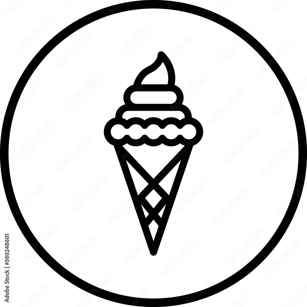 Vector Design Ice Cream Icon Style Vector Design Ice Cream Icon Style
