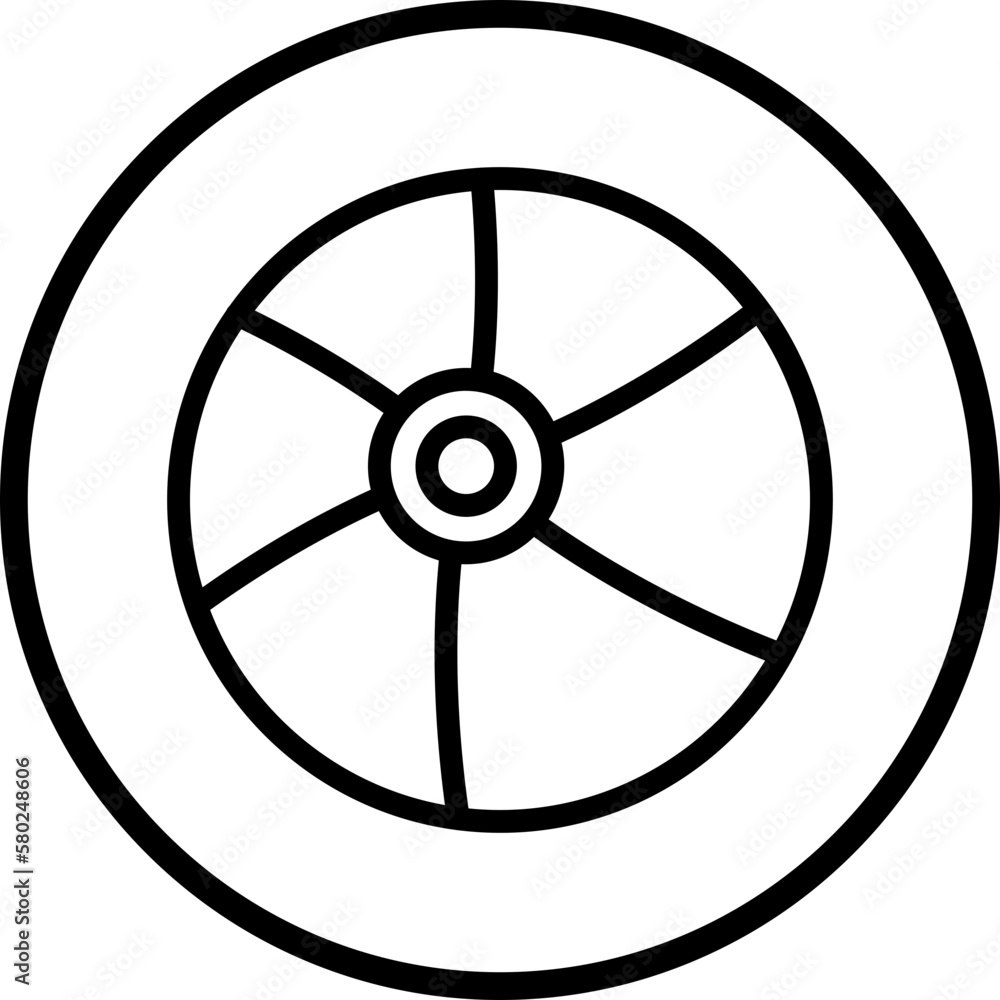 Naklejka premium Vector Design Beach Ball Icon Style
