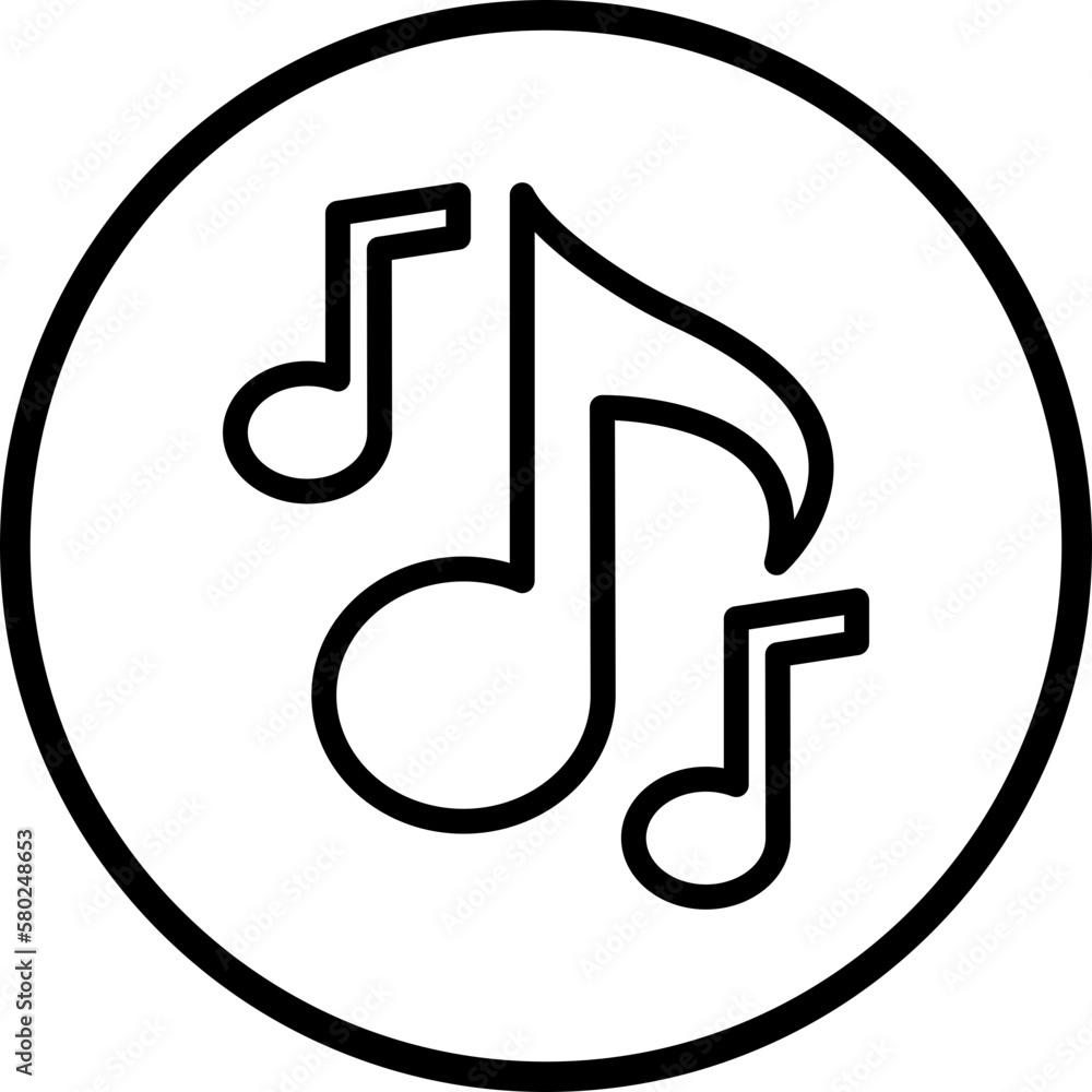 Vector Design Musical Note Icon Style Vector Design Musical Note Icon Style