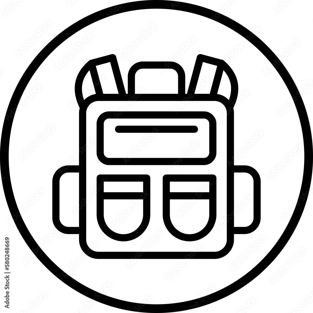 Vector Design Backpack Icon Style Vector Design Backpack Icon Style
